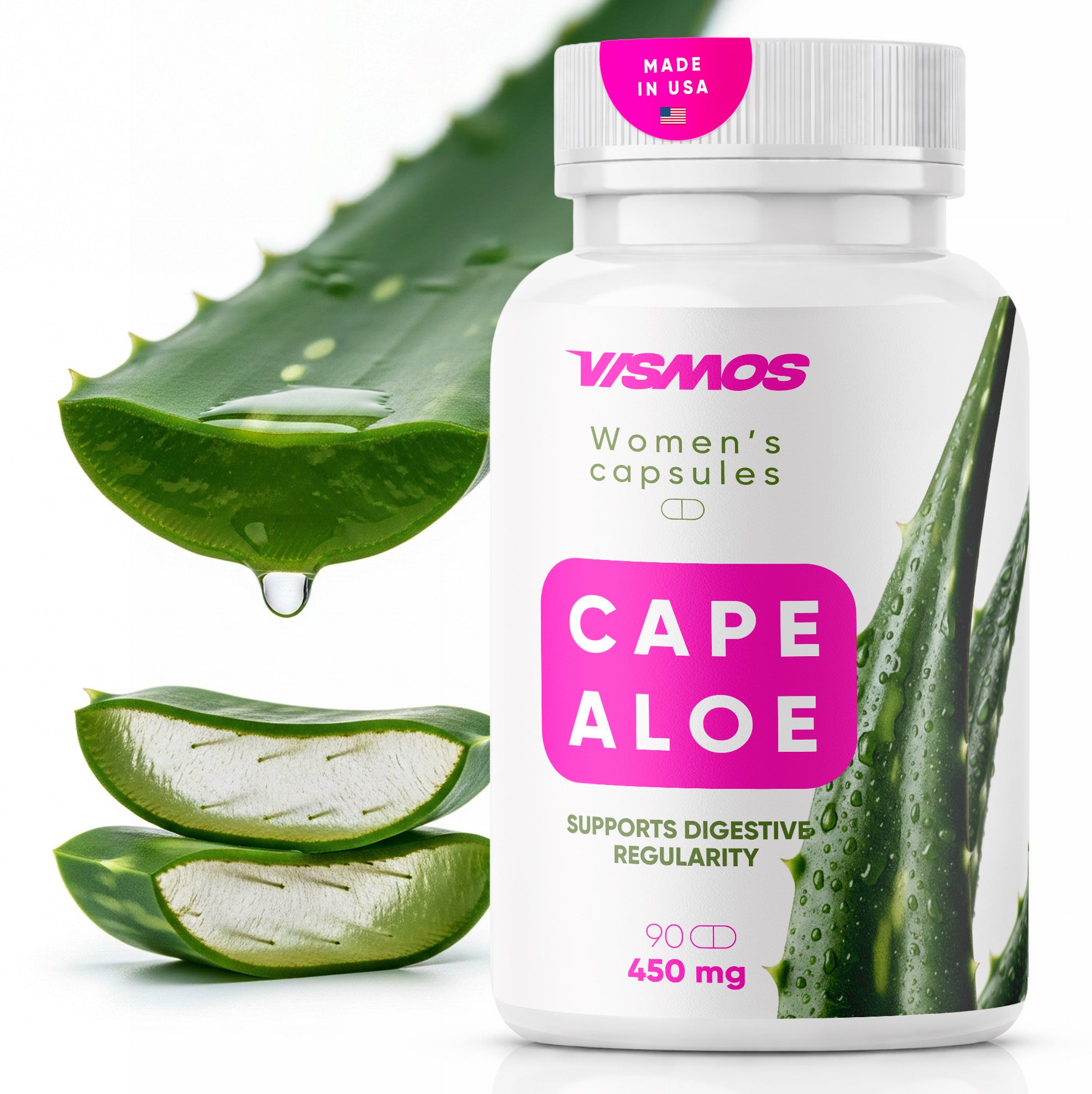 Original Cape Aloe Capsules for Women 450mg (90 Capsules, 3-Month Supply)