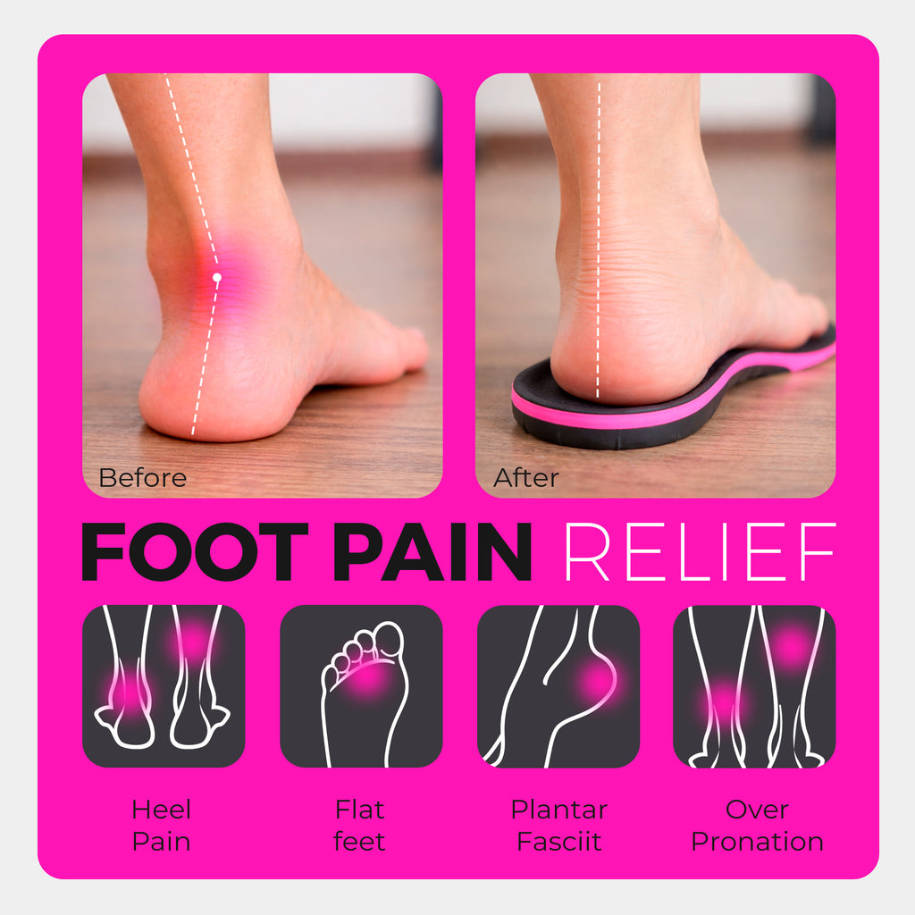 High Arch Support Insoles for Women Standing All Day