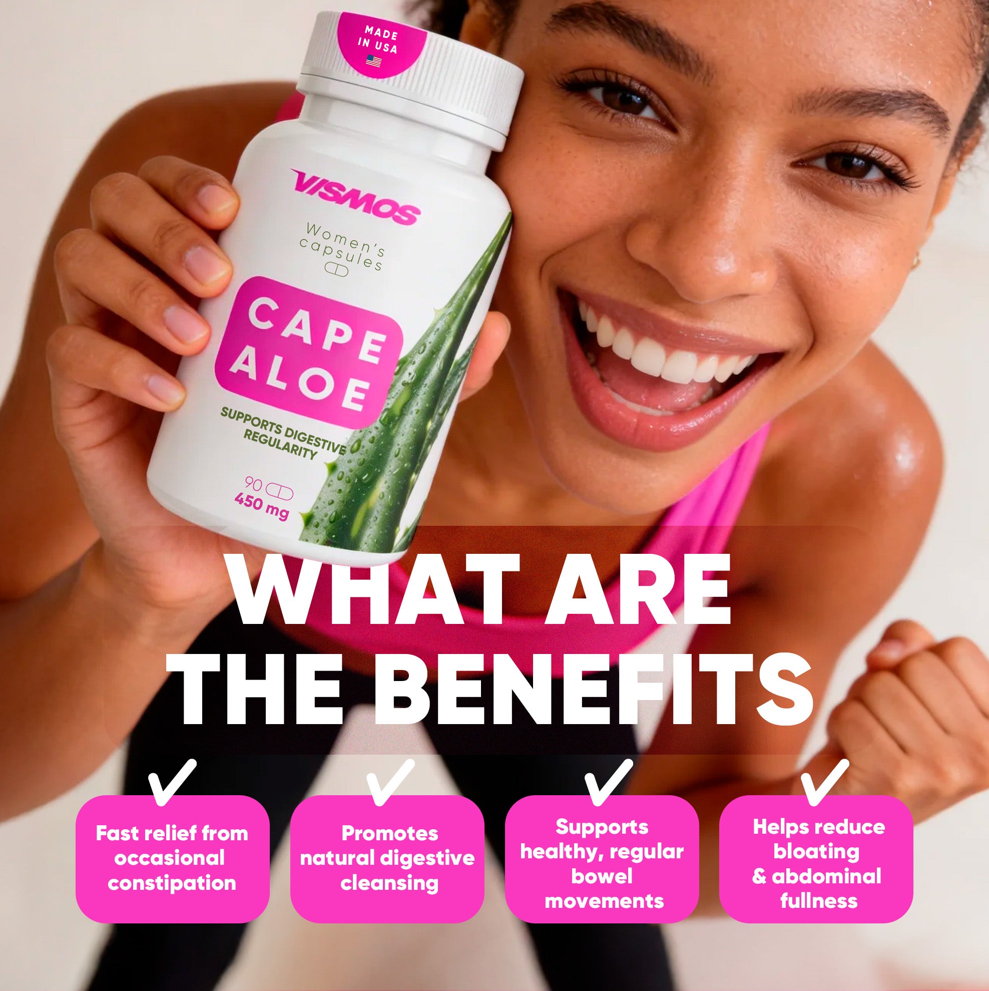 Original Cape Aloe Capsules for Women 450mg (90 Capsules, 3-Month Supply)