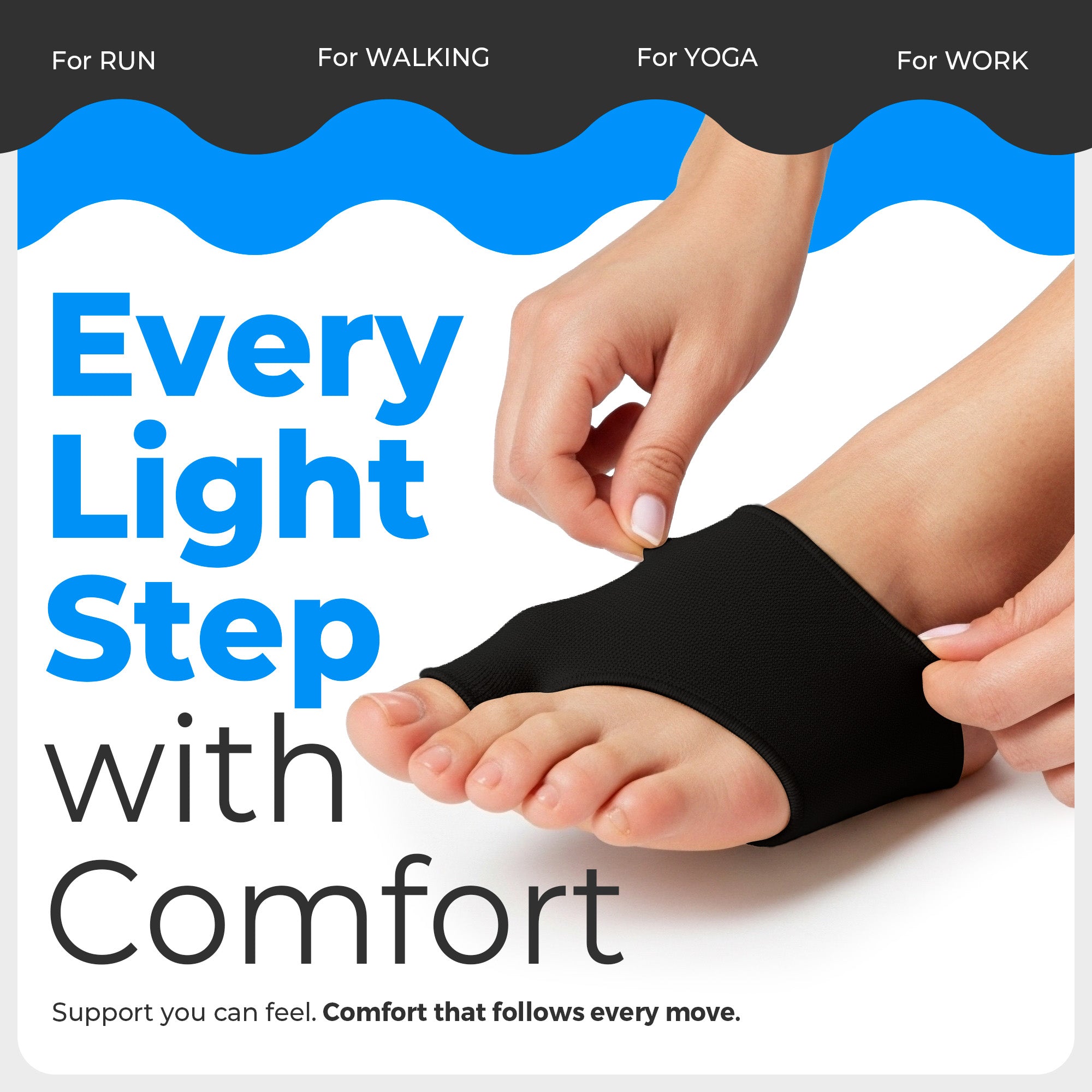 4 Metatarsal Pads for Morton’s Neuroma and Foot Pain (2 Pairs)