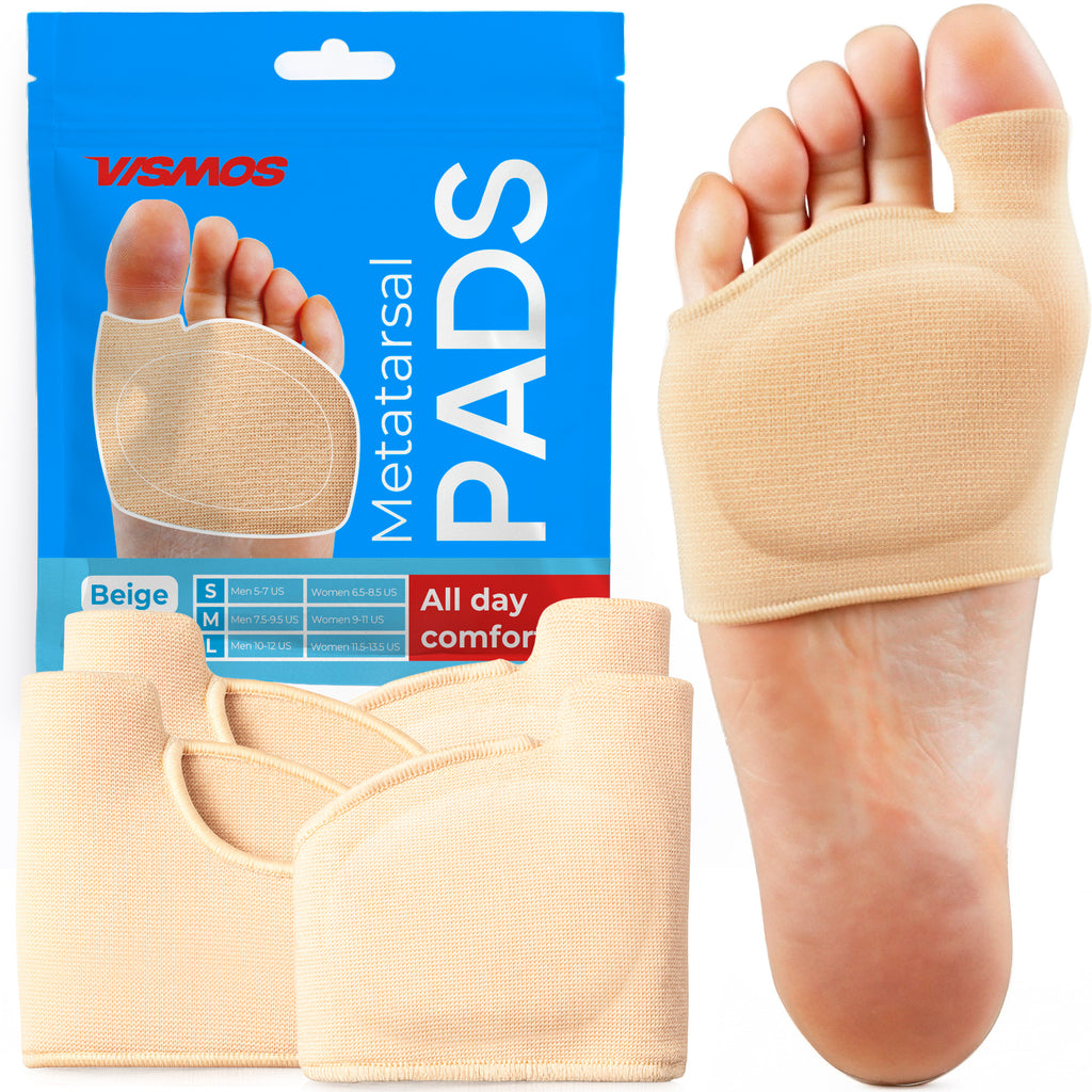 4 Metatarsal Pads for Morton’s Neuroma and Foot Pain (2 Pairs)
