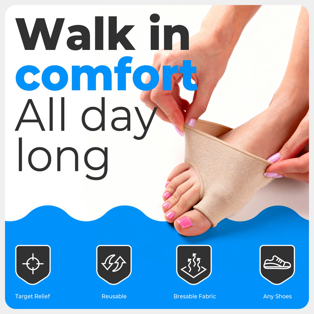 4 Metatarsal Pads for Morton’s Neuroma and Foot Pain (2 Pairs)