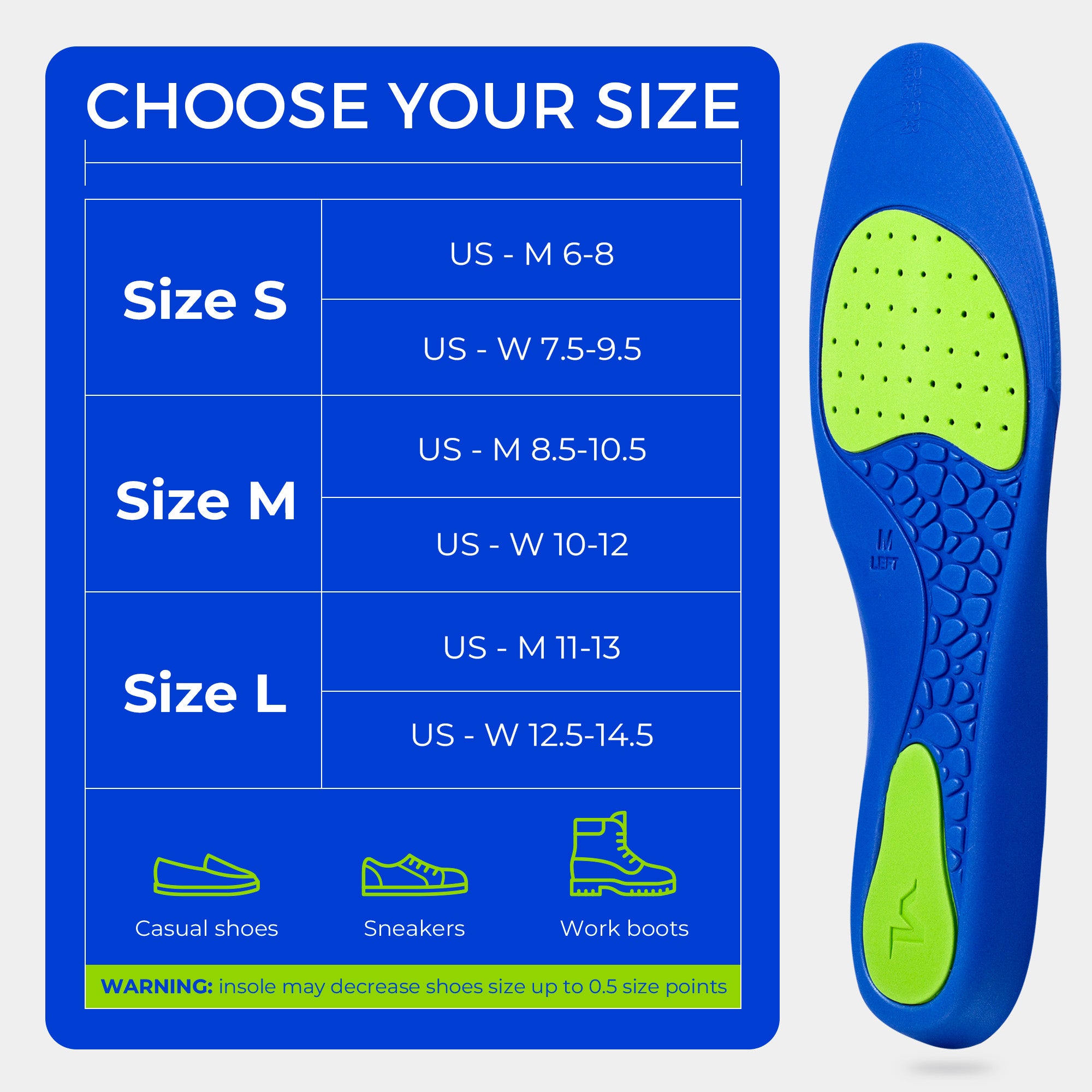 VISMOS Low Arch Support Inserts for Flat Feet-Orthopedic Shoe Insoles for Men and Women – Slim Design for Sneakers, Casual Shoes & Standing All Day