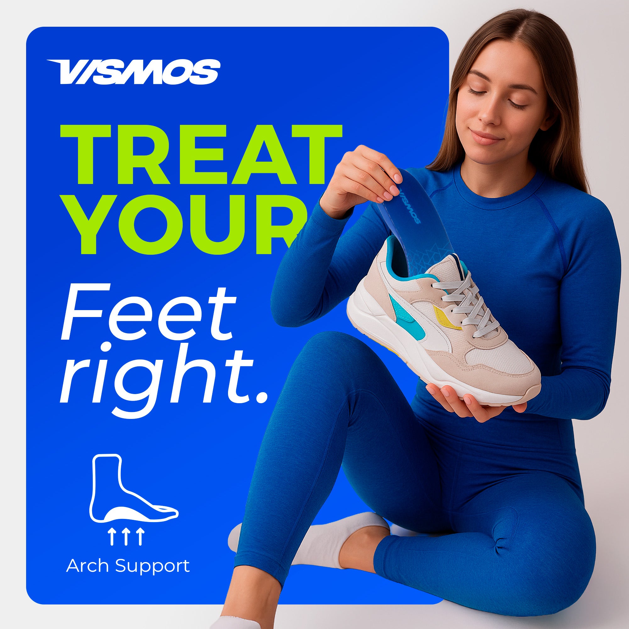 Low Arch Support Inserts for Flat Feet-Orthopedic Shoe Insoles
