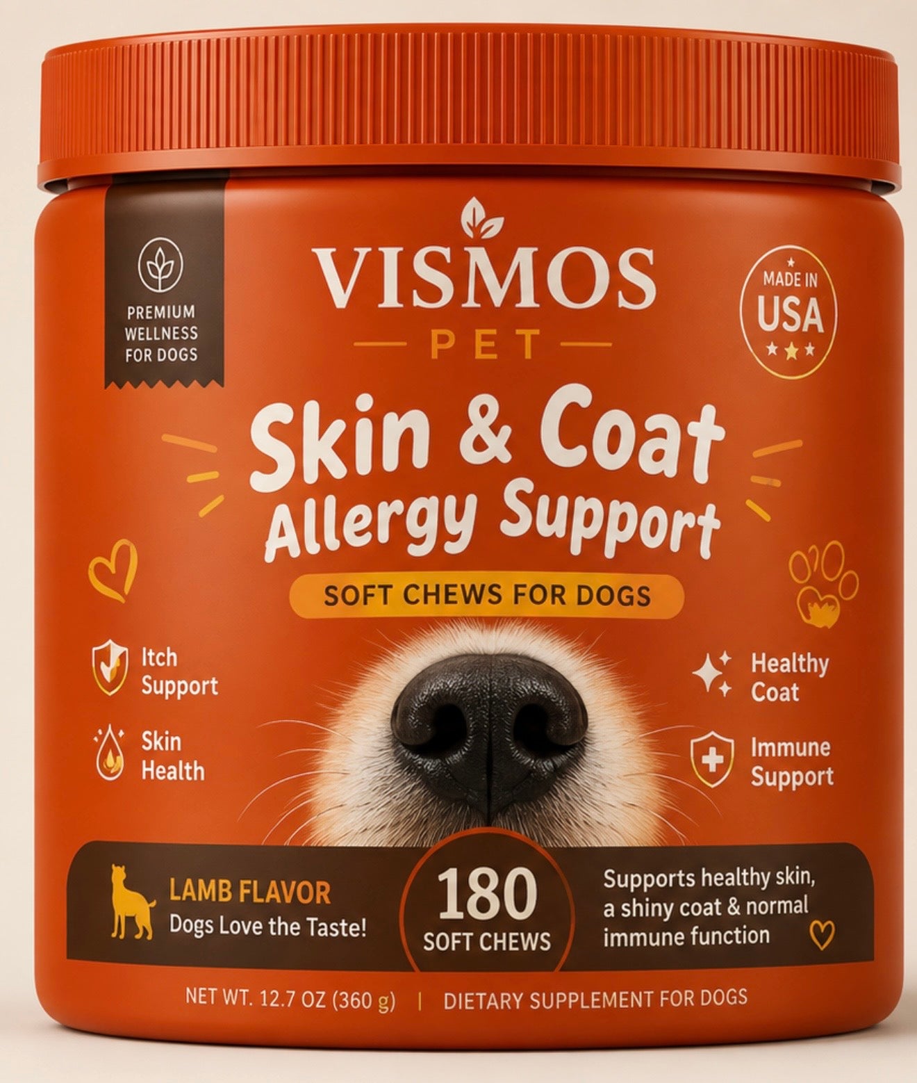Allergy support for dog